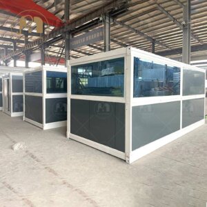 Creative Folding Container House With Glass Wall