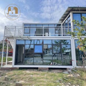 Prefab Glass Container Office for Sale