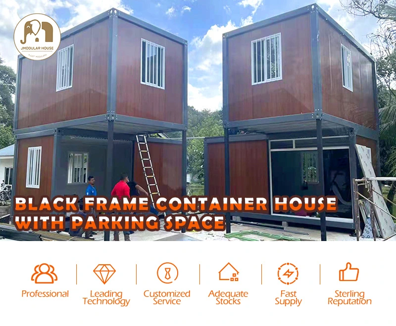 black frame container house