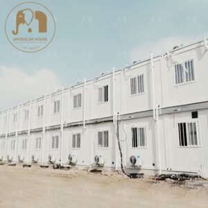 منزل حاوية مهجع جاهز مع مستودع