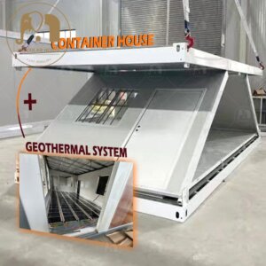 Fold Out Container Home with Sustainable Geothermal System