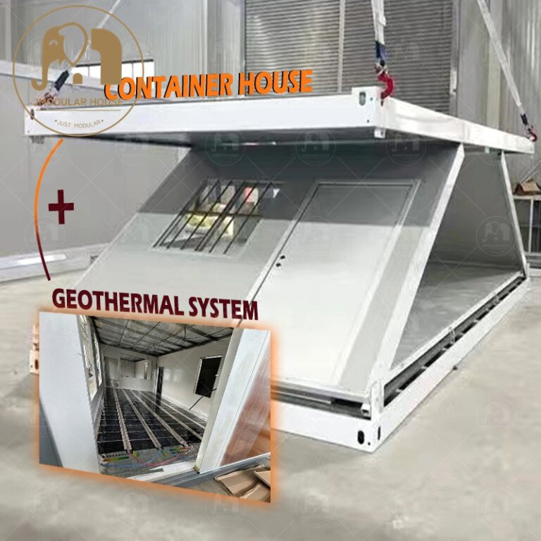 Fold Out Container Home with Sustainable Geothermal System