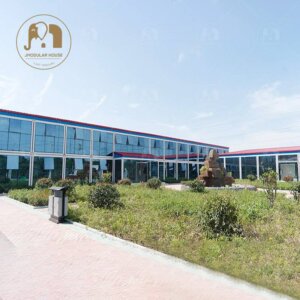 Two-Story Glass Container Office Building