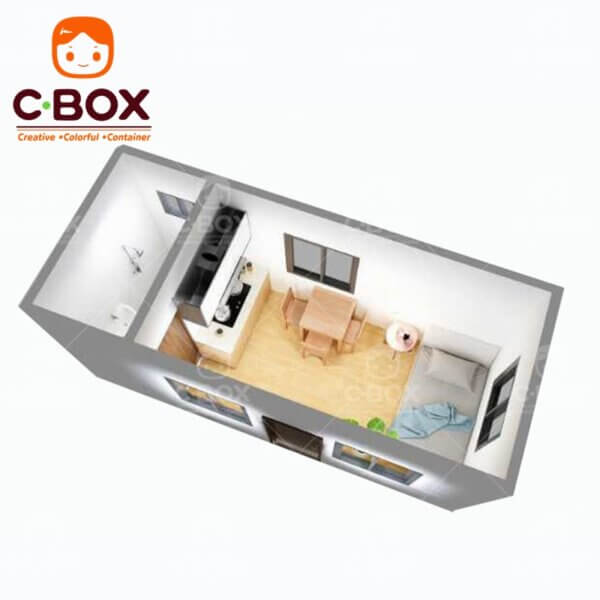 Luxury 20ft Portable Office Container Customizable House - Image 6