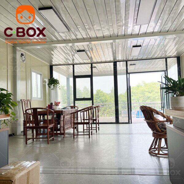 Flat Roof Container House Office For Earthquake Resettlement - Image 5