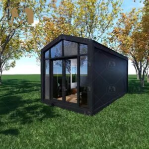 Sloping Roof Container Building Metal Frame House