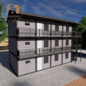 Temporary Labor Camp Container Housing Flat Pack System