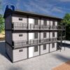 Temporary Labor Camp Container Housing Flat Pack System
