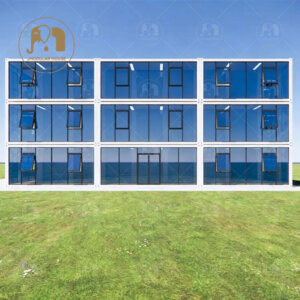 Construction Site Container Office Glass Curtain Wall Unit