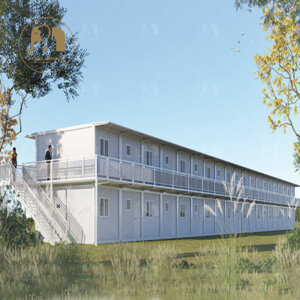Collective Dormitory Container House Affordable Flat Pack Unit