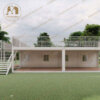 Two Story Modular Dormitory Eco-Friendly Living Space