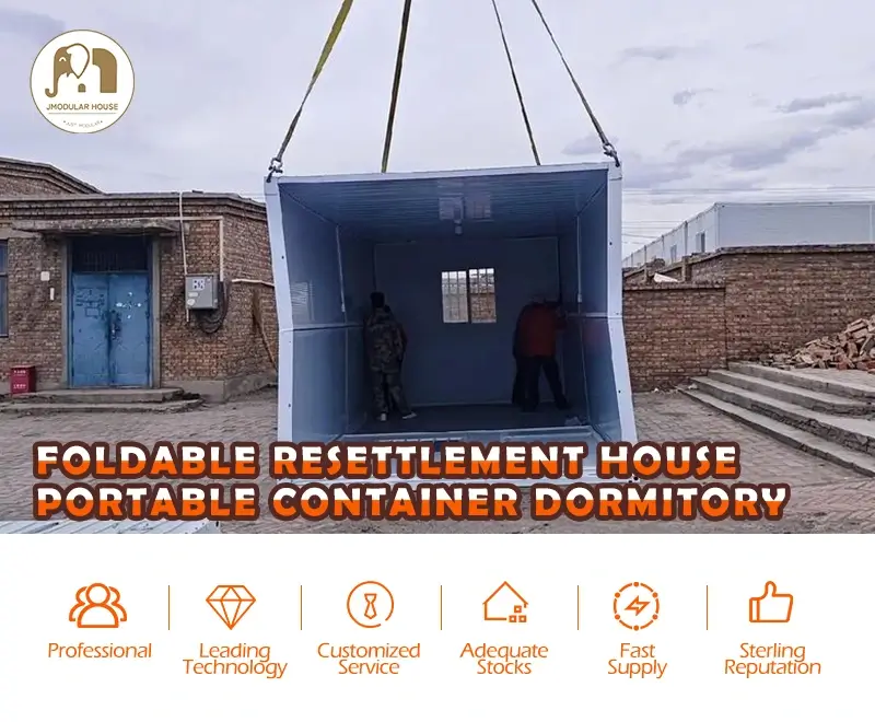 install folding container house